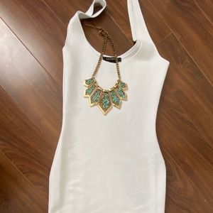 White Midi Bodycon Dress